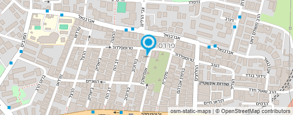 מפת הגעה אל מרכז יום לקשיש