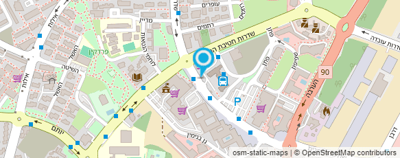 מפת הגעה אל תחנה מרכזית אילת-אגד