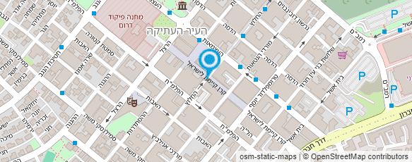 מפת הגעה אל מושקטין יוסף