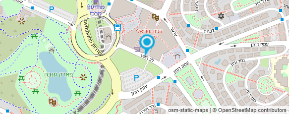 מפת הגעה אל מוניות הקניון