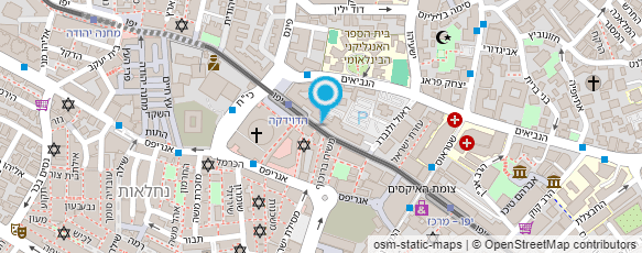 מפת הגעה אל ארגון גימלאי עיריית י-ם