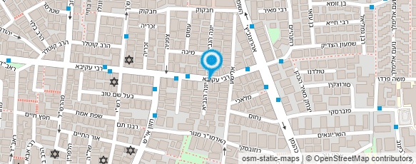 מפת הגעה אל המעדניה של בני ברק