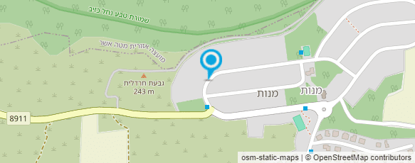 מפת הגעה אל בקתות בטבע