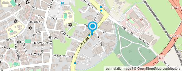 מפת הגעה אל מוסך רוז'ה טייב