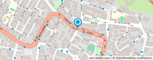 מפת הגעה אל מוניות בלום שרון