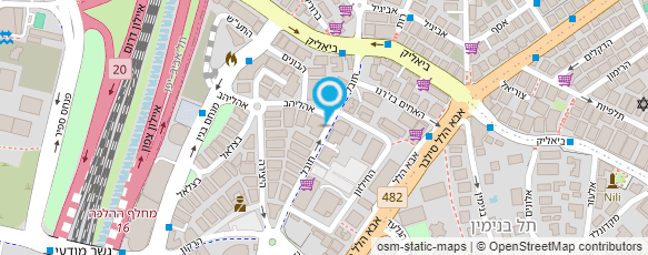 מפת הגעה אל מרכז הישראלי לביטוח ופיננסים