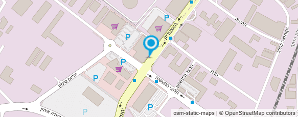 מפת הגעה אל שטיחים בסנטר ב.ש בע"מ