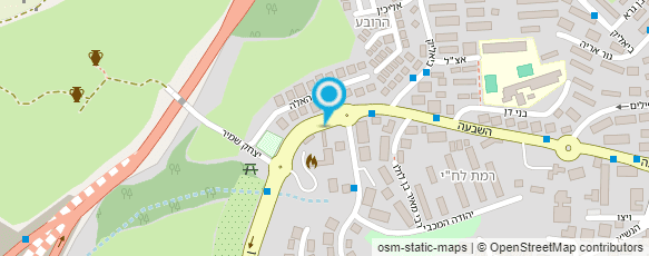 מפת הגעה אל הרשות הארצית לכבאות והצלה