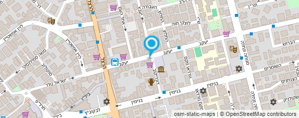 מפת הגעה אל מוטי עיצוב שיער