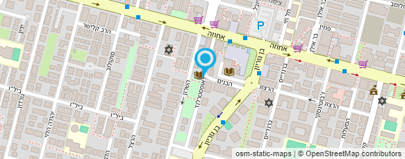 מפת הגעה אל הספריה העירונית העיונית רעננה