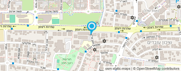 מפת הגעה אל ספרית "השחר" רעננה