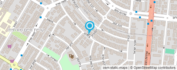 מפת הגעה אל אלון צמחוני