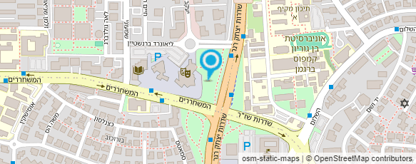 מפת הגעה אל הסינפונייטה הישראלית באר שבע