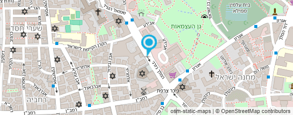 מפת הגעה אל בני עקיבא התנועה העולמית