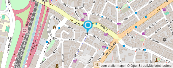 מפת הגעה אל אינטרשוקולדה ישראל