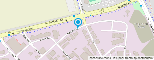 מפת הגעה אל "אריה" חברה לקלפים 1982 בע"מ