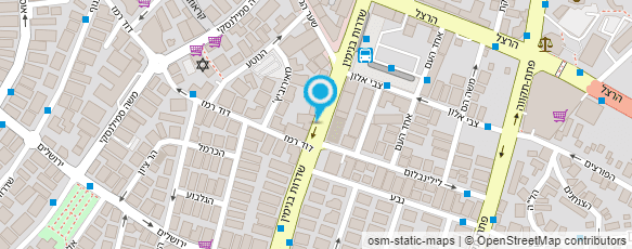 מפת הגעה אל יוסי בן - עיצוב שיער מפת הגעה אל יוסי בן - עיצוב שיער