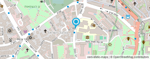 מפת הגעה אל גלריית יעקב בן דוד