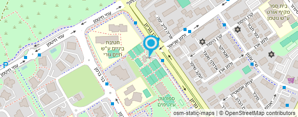 מפת הגעה אל ביה"ס לטניס מכבי נתניה