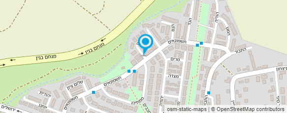 מפת הגעה אל מוניות אסף