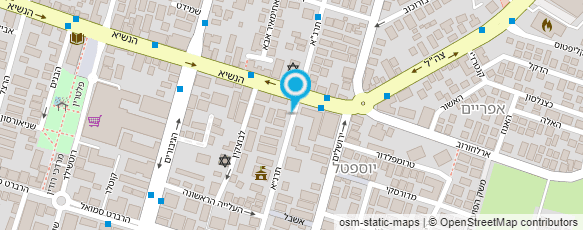 מפת הגעה אל ארז עיצוב שיער נקודה