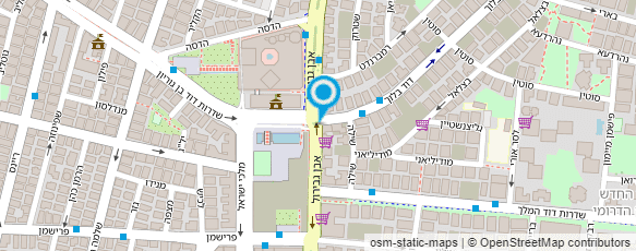 מפת הגעה אל קיוסק השלום