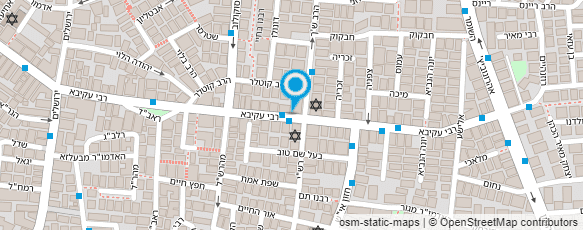 מפת הגעה אל הכיפה הסרוגה - כובעי הכוכבים