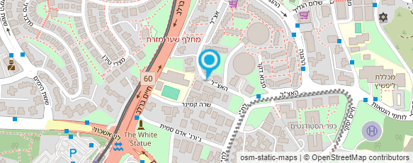 מפת הגעה אל פרנקל - מרכז להתעמלות קרקע