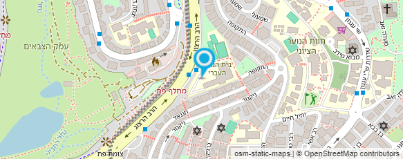 מפת הגעה אל תיאטרון מחול ירושלים