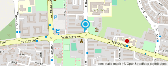 מפת הגעה אל בית ספר תיכון ע"ש א. ליהמן