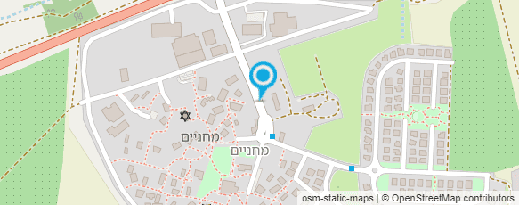 מפת הגעה אל מוסך קיבוץ מחניים מפת הגעה אל מוסך קיבוץ מחניים