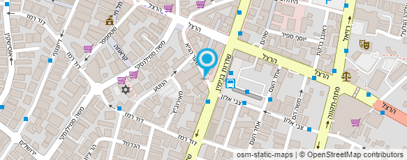 מפת הגעה אל מרכז השעון והאלקטרוניקה