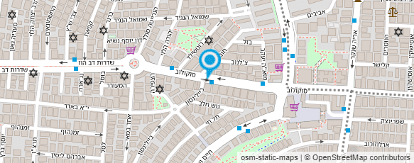 מפת הגעה אל גליקס שרליט מיכל