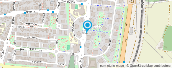 מפת הגעה אל כנר יוסי- שירה בציבור