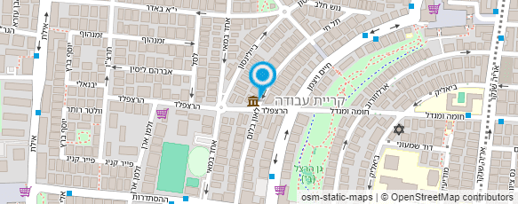 מפת הגעה אל ארכיון ומוזיאון לתולדות חולון