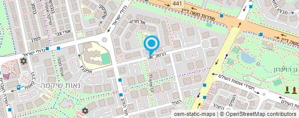 מפת הגעה אל בורגר רפי - גרמנית ואנגלית