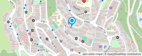 מפת הגעה אל המרכז לקידום העיוור-בית יעל