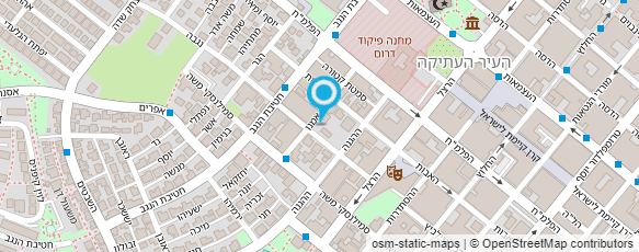 מפת הגעה אל באר יצחק