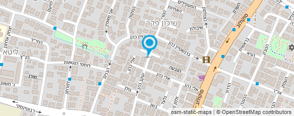 מפת הגעה אל ויינשטיין הדפסות ועיבוד תמלילים