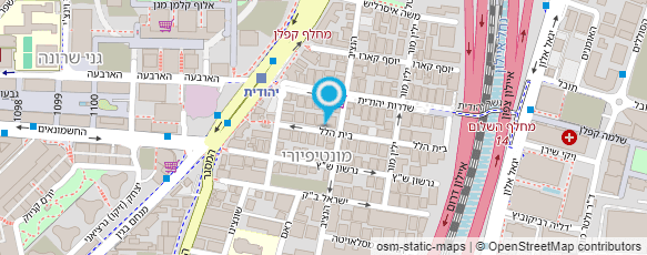 מפת הגעה אל עו"ד ומגשר אהרון לוקסנבורג