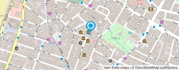 מפת הגעה אל מרכז למוסיקה וספריה ע"ש פליציה בלומנטל