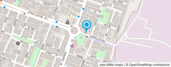 מפת הגעה אל מספרת אביב הגיאן