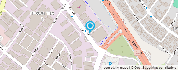 מפת הגעה אל נגריית ARTEZANO בני רוזנבלט