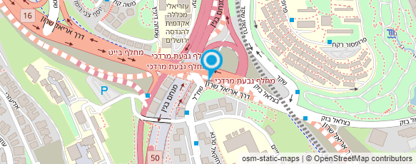 מפת הגעה אל המכללה הטכנולוגית לנשים