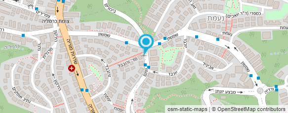 מפת הגעה אל התאגיד המזרח תיכוני לסרטן