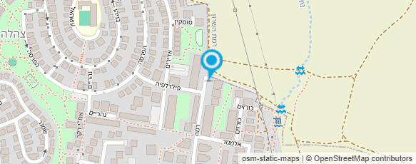 מפת הגעה אל אקי"ם אגודה לאומית לקימום מפגרים