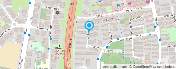 מפת הגעה אל קשת האגודה למען הקשיש