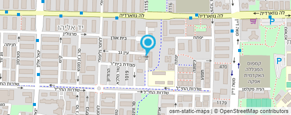 מפת הגעה אל קשת האגודה למען הקשיש בת"א-יפו (ע"ר)