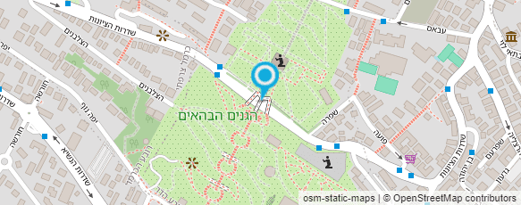 מפת הגעה אל הגנים הבהאים