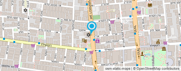 מפת הגעה אל איגוד בתי הכנסת